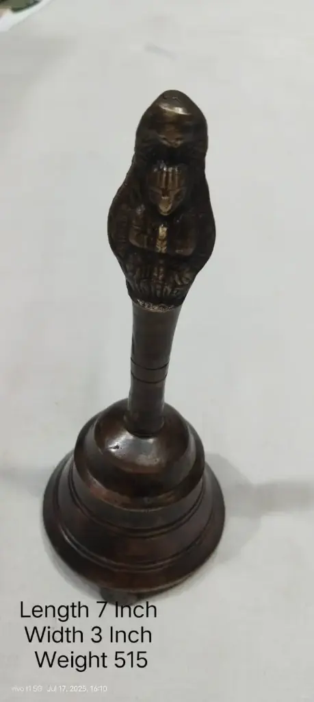 Bell Made Up Of Brass Have A Weight Of 515 Grams.