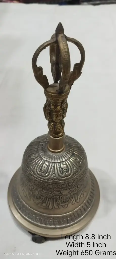 Bell Made Up Of Brass Have Weight Of 650 Grams
