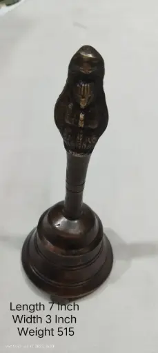 Bell Made Up Of Brass Have A Weight Of 515 Grams.